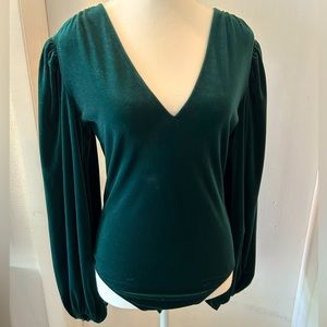 Express Velvet-like Bodysuit.